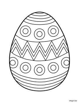 detailed easter egg coloring pages