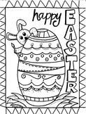 Easter Egg Coloring Sheet