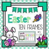 Easter Egg Counting Ten Frames 1 - 20 - Half Page Complete