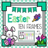 Easter Egg Counting Ten Frames for Preschool Math and Numb