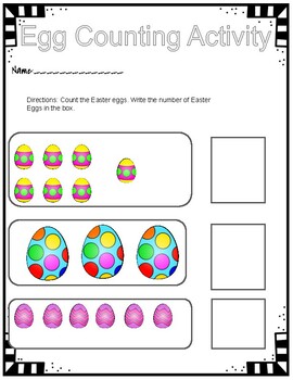 Easter Egg Counting Worksheet By Dunkin' In 5th 