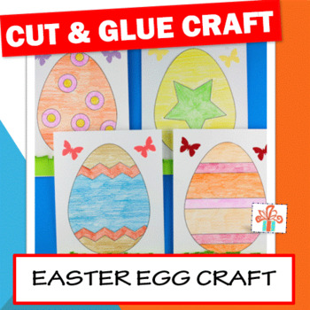 Preview of Easter Coloring Pages - Easter Egg Craft Preschool Kindergarten