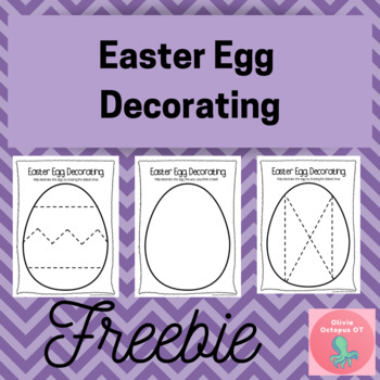 Easter Egg Decorating Freebie by Olivia Octopus OT | TPT