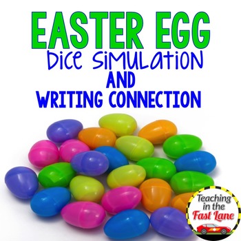 Preview of Easter Writing Activity Dice Simulation