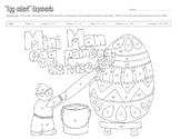 Easter Egg Exponents Coloring Page