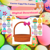 Easter Egg File Folder Activity