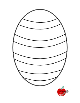 Preview of Easter Egg Fingerprint Printable