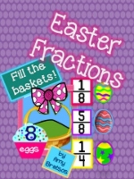 Preview of Easter Egg Fractions Math Center Activities