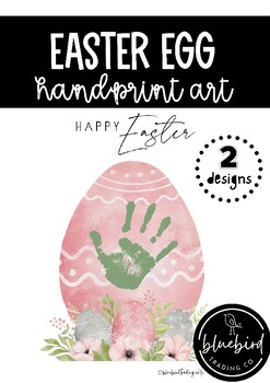 Preview of Easter Egg // Handprint Art - Footprint Craft - Gift