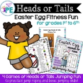 Easter Egg Heads or Tails P.E. Jumping & Jump Rope Fun