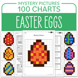 Easter Egg Hundred Charts Math Mystery Pictures Place valu