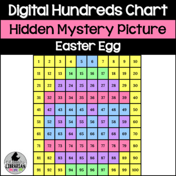 Preview of Digital Easter Egg Hundreds Chart Hidden Picture Activity PPT or Slides™