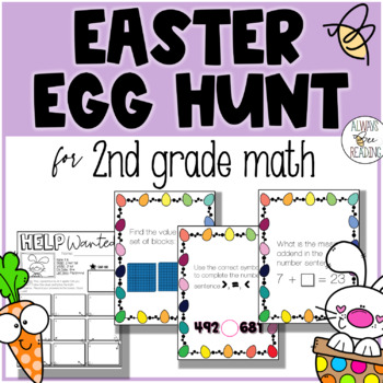 Preview of Easter Egg Hunt - 2nd Grade Math
