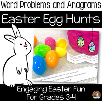 Preview of Easter Egg Hunt - Anagrams and Word Problems (2 Egg Hunts included)- Grades 3-4