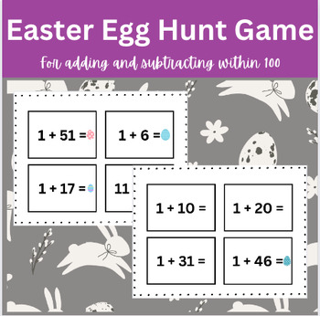 Preview of Easter Egg Hunt Cards Within 100