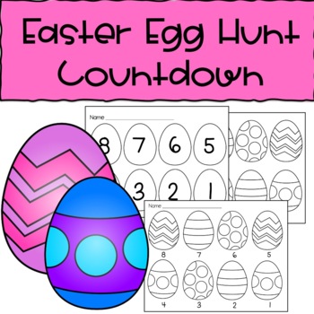 Preview of Easter Egg Hunt Countdown Chart