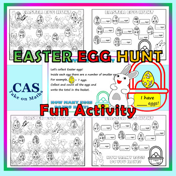 Preview of Easter Egg Hunt ~ Easter Math Activity ~ Collecting Easter Eggs Activity