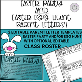Easter Egg Hunt & Easter Party Parent Letters with Class R