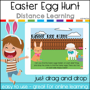 Preview of Easter Egg Hunt FREEBIE Interactive Google Classroom and Distance Learning