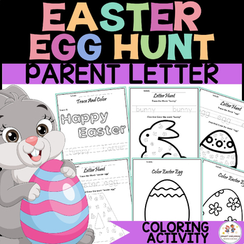 Preview of Easter Egg Hunt Letter Notes to Parents | Easter Egg Letter Hunt | Easter Party