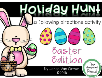 Preview of Easter Egg Hunt ~ Listening and Following Directions {Spring}