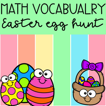 Preview of Easter Egg Hunt - Math Vocabulary