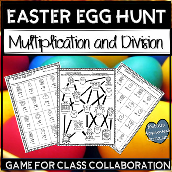 Preview of Easter Math 5th Grade Multiplication and Division Games