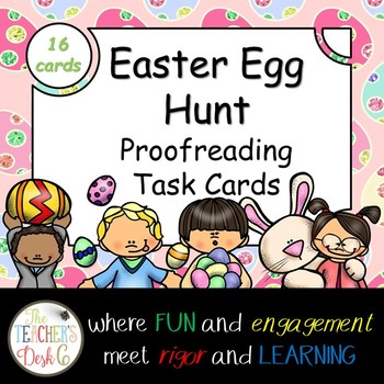 Preview of Easter Egg Hunt Proofreading Task Cards
