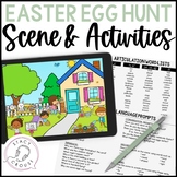Easter Speech Therapy Scene and Activities for Speech + La