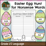 Easter Egg Hunt for Nonsense Words | Write the Room (Grade