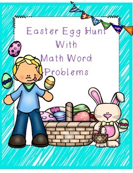 Preview of Easter Math with Word Problems (egg hunt activity)