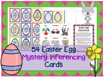 Preview of Easter Egg Inferencing Activity - Guess the Mystery Item -- Speech, Preschool
