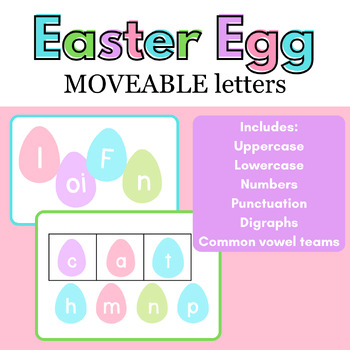 Preview of Easter Egg MOVEABLE Letters