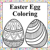 Easter Egg Mandalas Theme Coloring Book