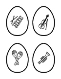 Easter Egg Matching Instruments Headbands Game (24 players)