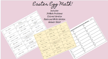 Preview of Easter Egg Math!