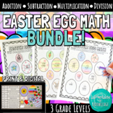 Easter Egg Math Practice Bundle for 3rd, 4th, and 5th Grad