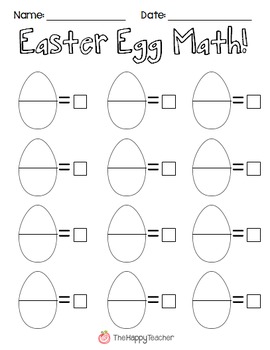 Easter Egg Math Freebie!