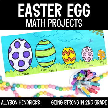 Preview of Easter Egg Math Project - Fractions & Measurement