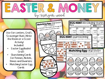 Preview of Easter Egg Money and Math