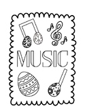 Easter Egg Music Coloring Sheet