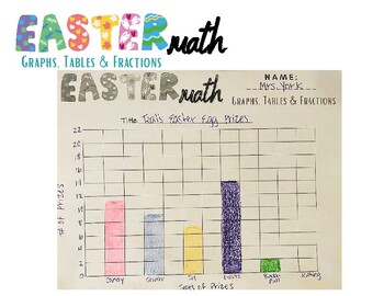 Preview of Easter Egg Prize Graphing & Fractions Activity