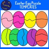 Easter Egg Puzzle Templates FREEBIE