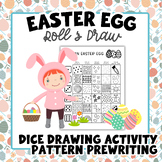 Easter Egg | Roll & Draw Prewriting Strokes | for PreK & K