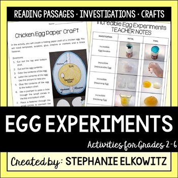 Preview of Easter Science Egg Investigations