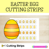 Easter Egg Scissor Skills Practice Cutting Strips: Fine Motor