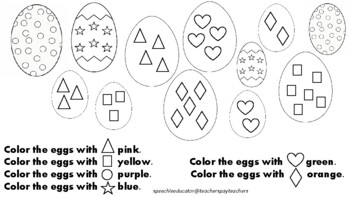 Preview of Easter Egg Shapes! [Cross Curricular!]