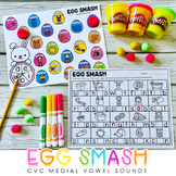 Easter Egg Smash - CVC Medial Vowel Sounds Game - Middle S