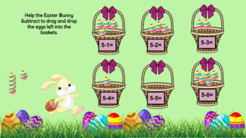 Easter Egg Subtraction Hunt #s 5-10 (Digital/Drag and Drop) | TpT