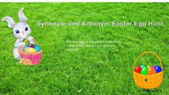 Preview of Easter Egg Synonym and Antonym Hunt